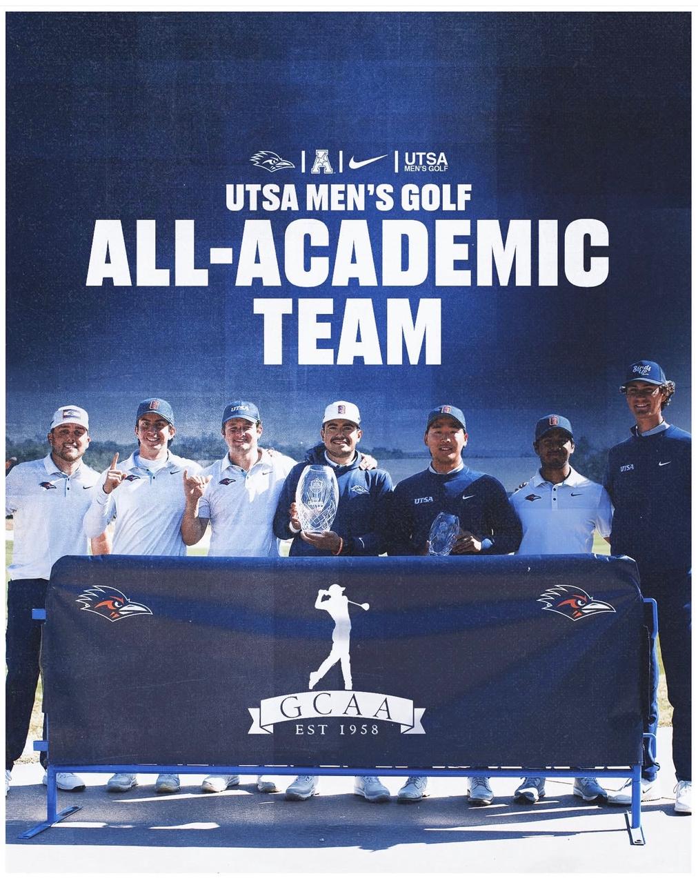 Joshua Hong recognized on the UTSA Men’s Golf All-Academic Team during his 2025–26 freshman season