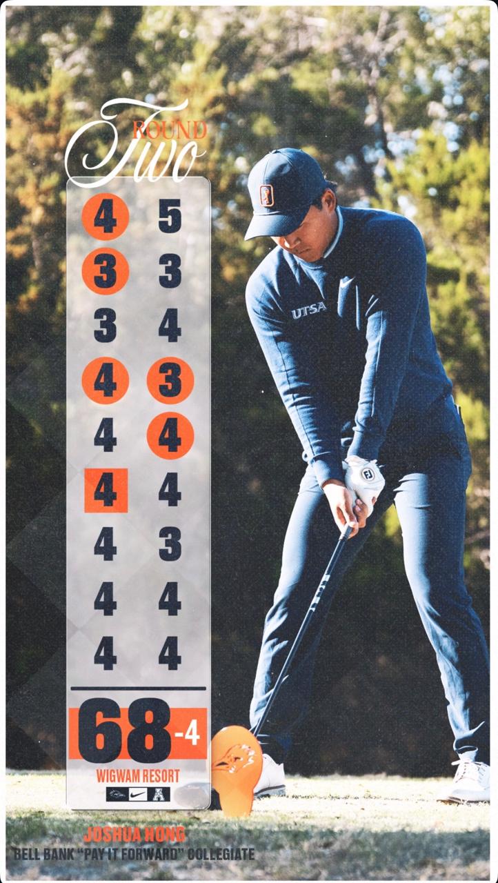 UTSA Men's Golf Arizona Bell Bank - Pay it Forward - Collegiate Round 2 68 (-4)