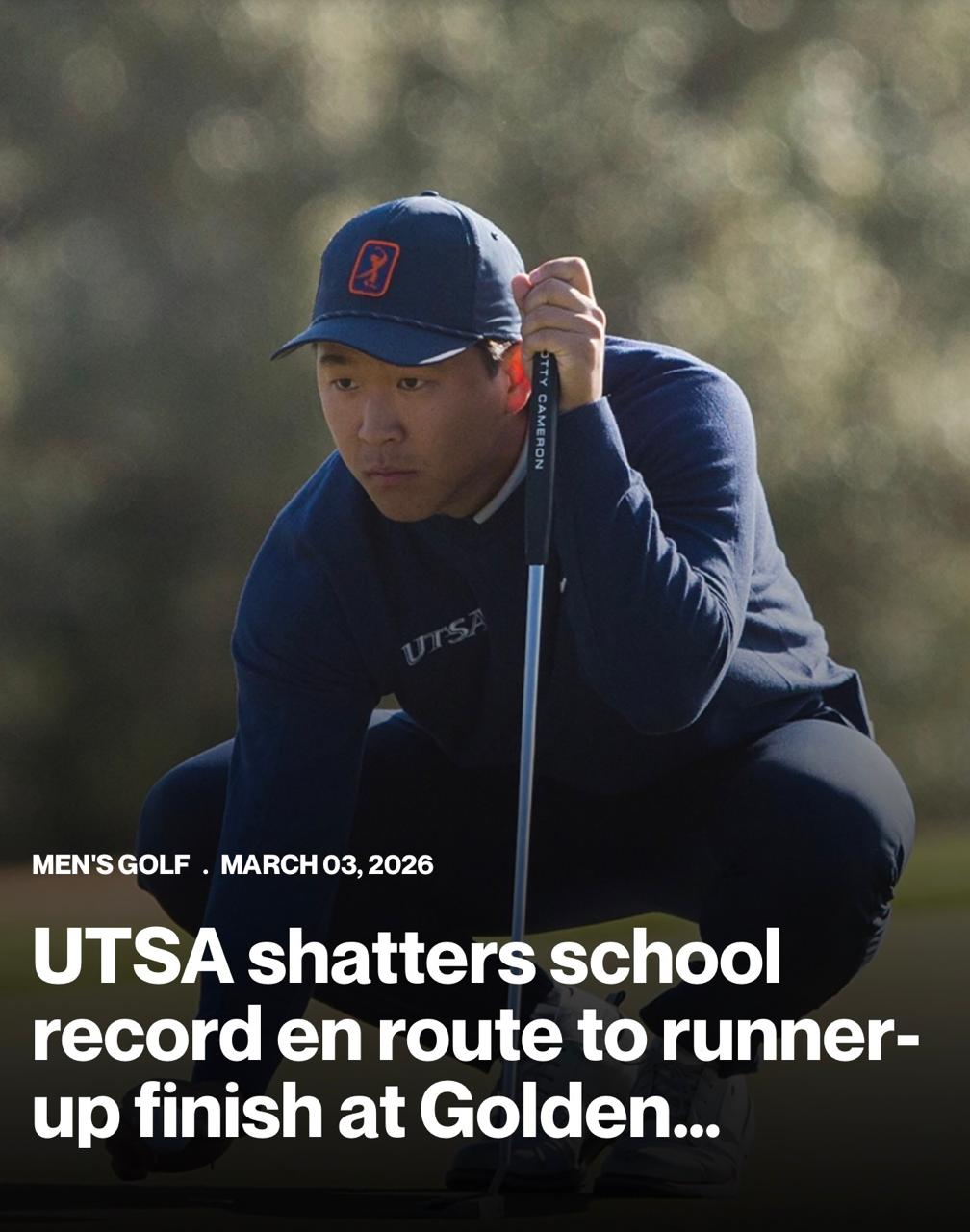Joshua Hong UTSA Men's Golf Golden Nugget Final Article