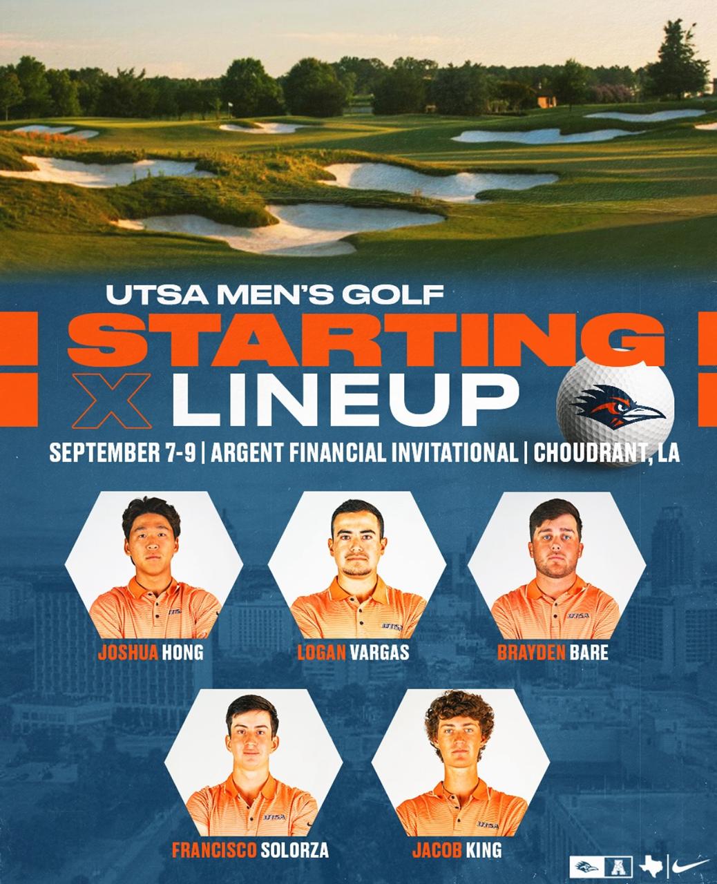 Joshua Hong UTSA Men's Golf First Line-up Argent Financial Classic